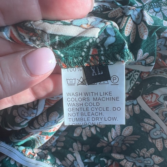 Floral Green Dress - Picture 5 of 5